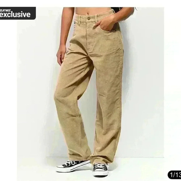 Empyre Tori 90’s khaki Corduroy Skate Pants sz 4 - Picture 1 of 9